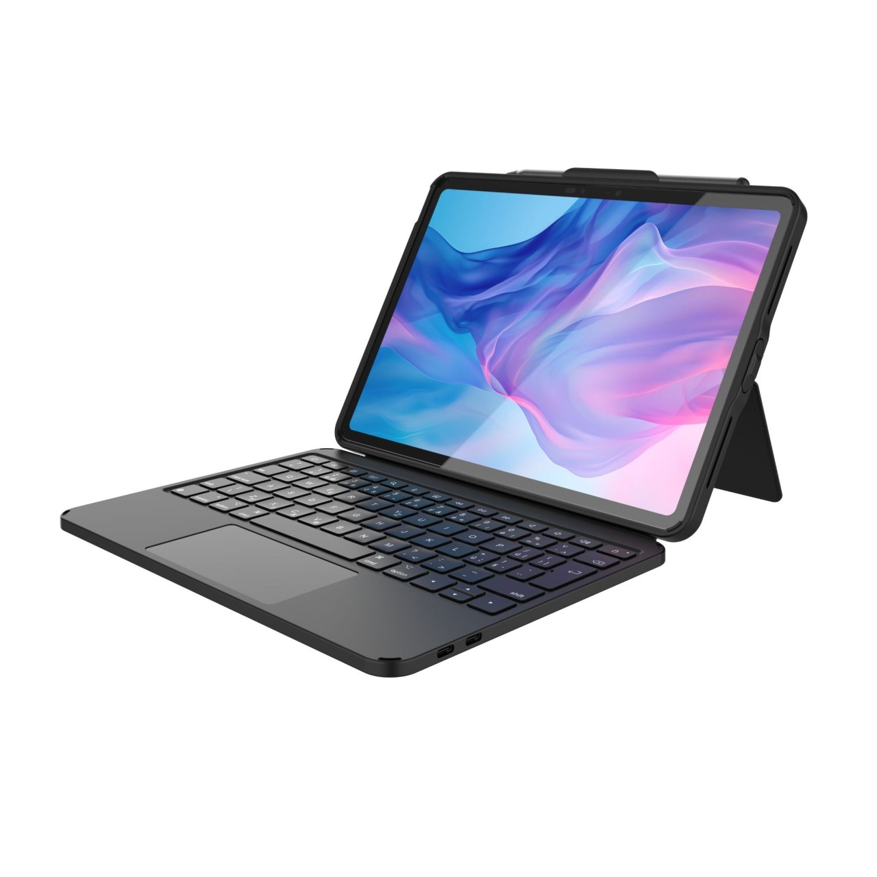 FIXED Typee Enduro, pouzdro s klávesnicí pro iPad, černé