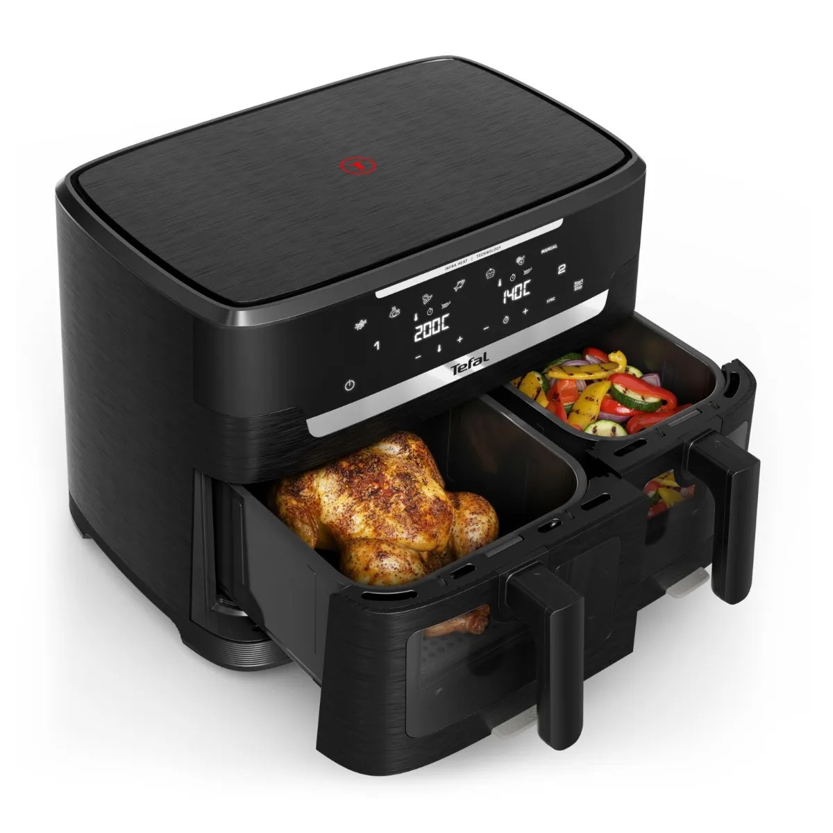 Tefal XXL Dual horkovzdušná fritéza, 11 l, 2 zóny