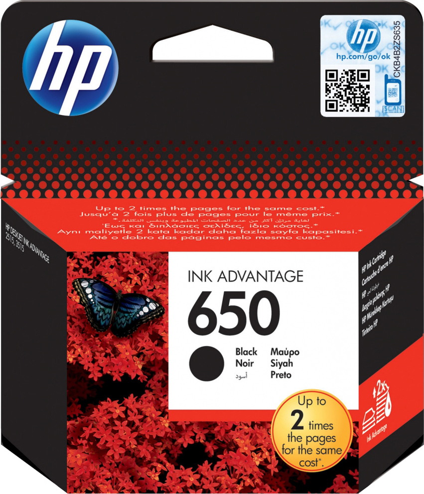 HP 650 Black, CZ101AE