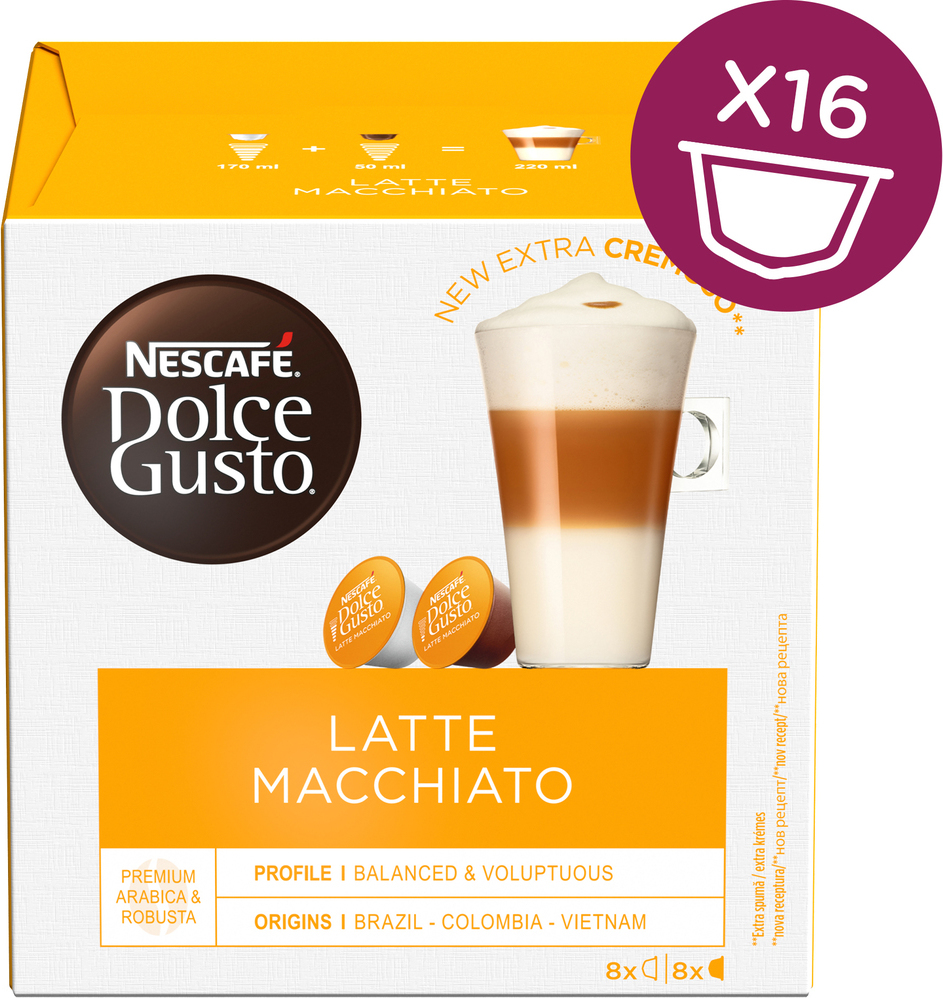 NCDG LATTE MACCHIA. 16Cap
