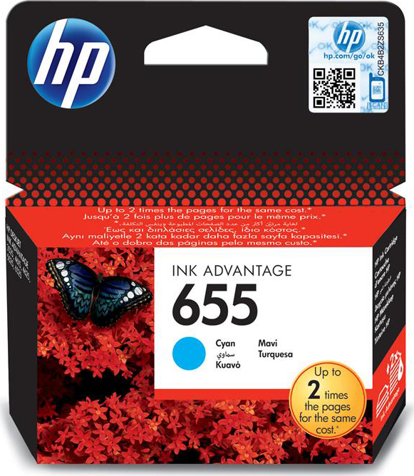 HP 655 Cyan, CZ110AE
