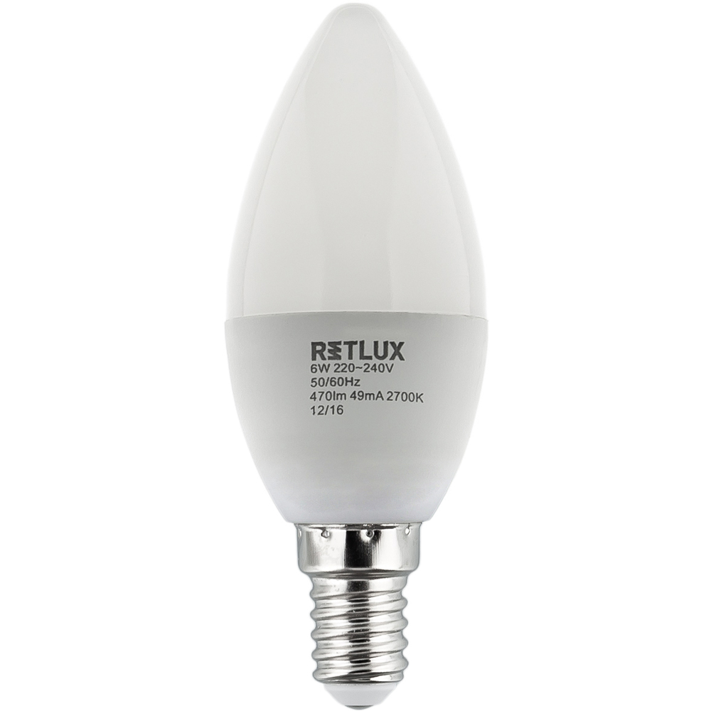 Retlux RLL 259 C35 E14 svícka 6W WW