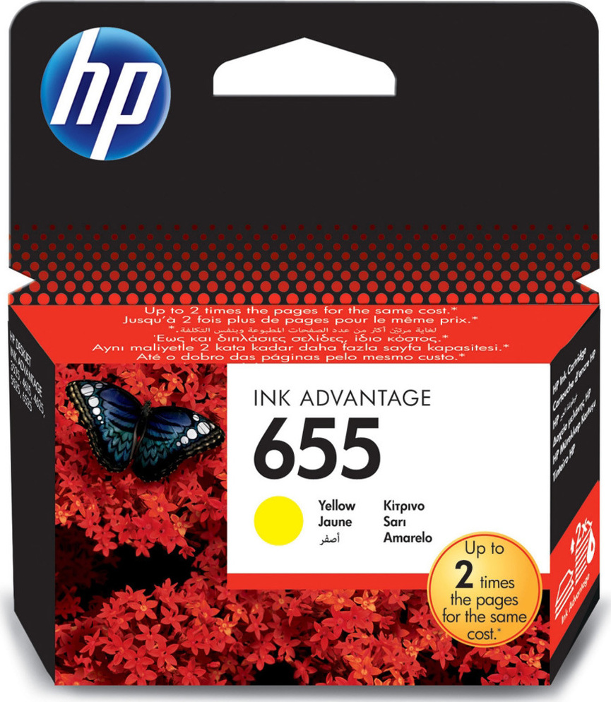 HP 655 Yellow, CZ112AE