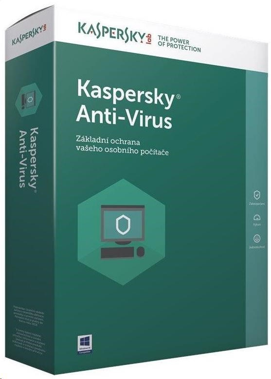 KASPERSKY NOVÁ Anti-Virus CZ, 5PC,1r