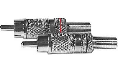 HADEX D860 Cinch konektor kovový černý