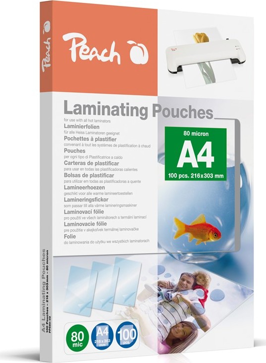 PEACH LAMIN.FOLIE A4 80MIC 25ks