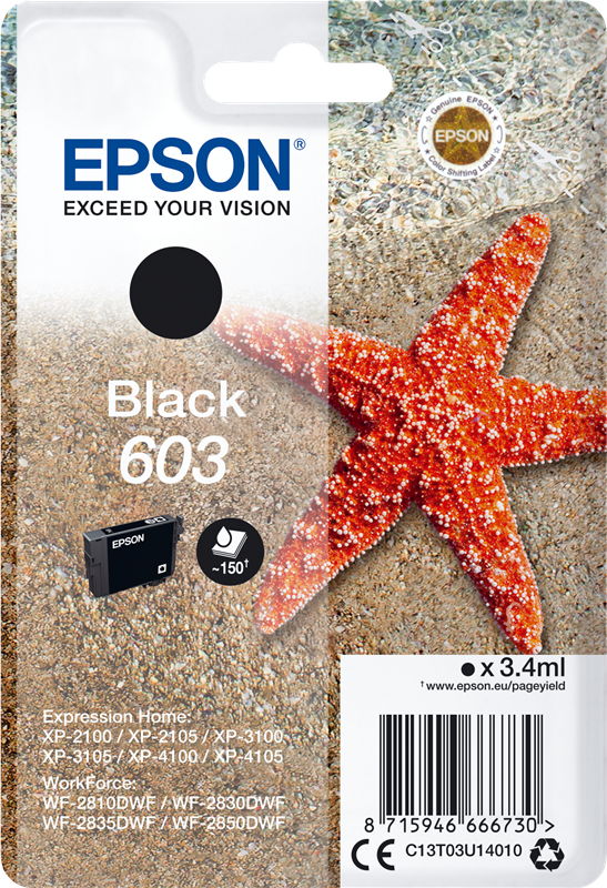 EPSON C13T03U14010 black 603