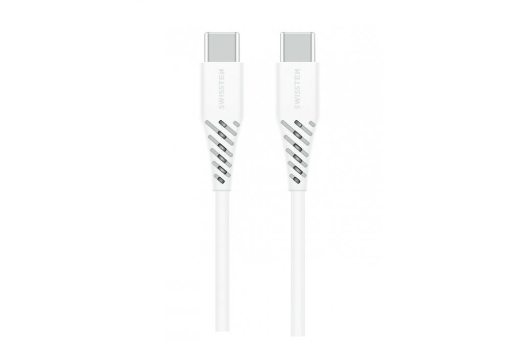 SWISSTEN dat.k.TPE USB-C/USB-C 5A 1,5m wh