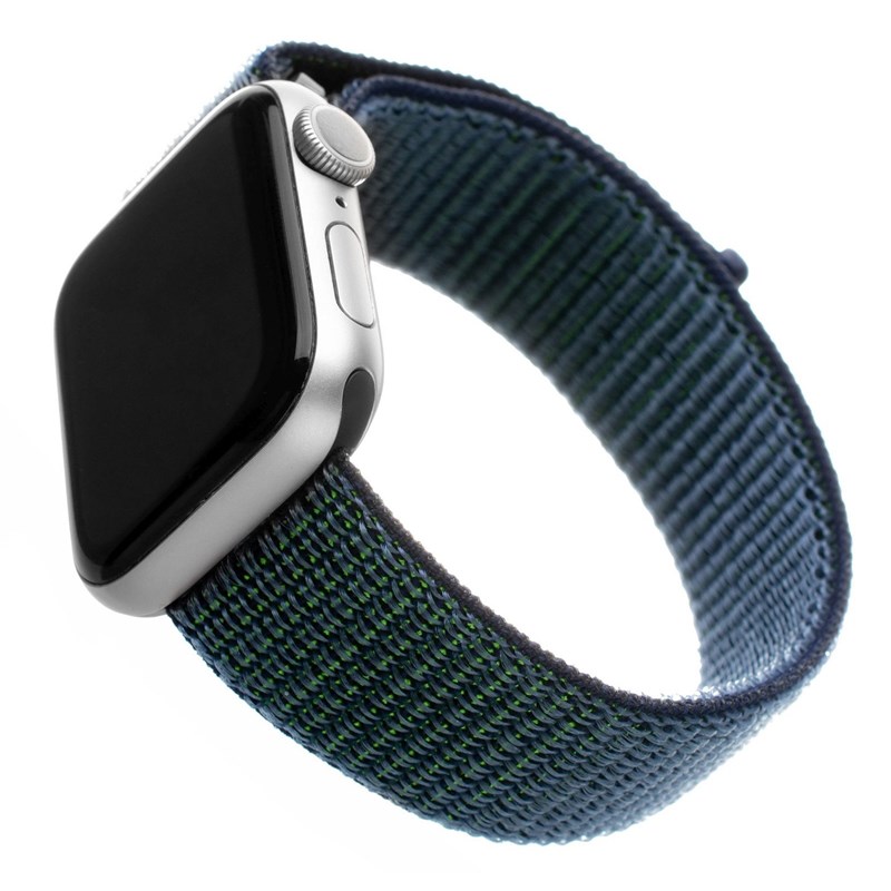 FIXED Nylon Strap pro Apple Watch 42/44/45/49mm, temně modrý