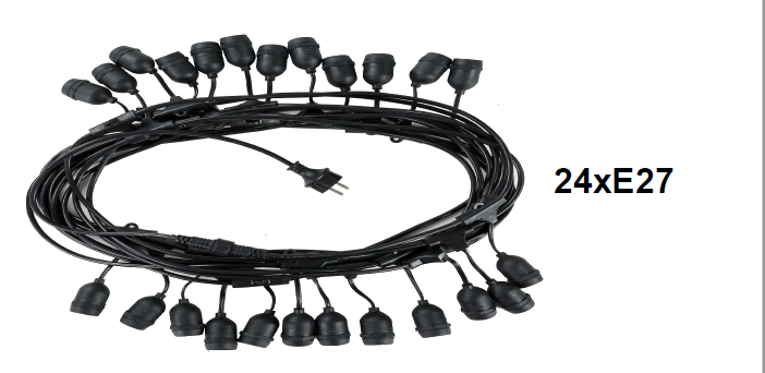 AVIDE 9570891 Párty řetěz 15m 24xE27