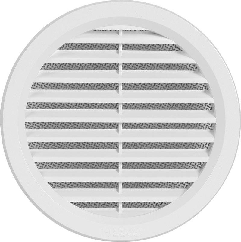 VM 125B větrací mřížka plast kulatá bílá