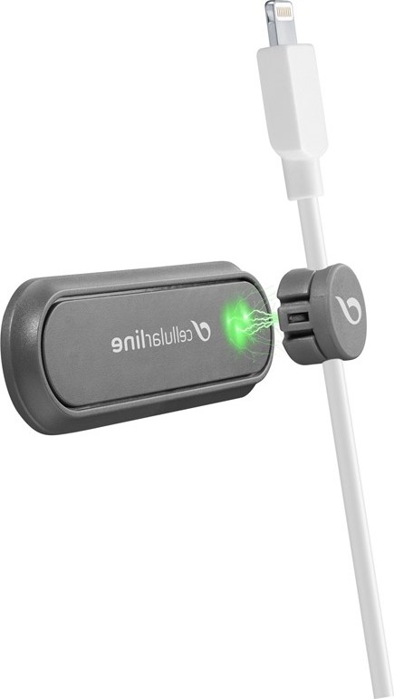 Cellularline Cable Manager, 2 x magnetický klip, černý