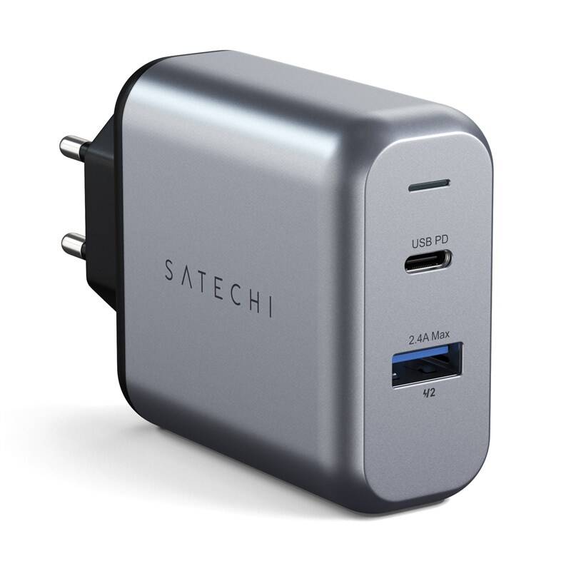 Satechi 30W Dual-Port Wall Charger nabíječka vesmírně šedá