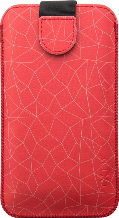 FIXED Soft Slim se zavíráním, PU kůže, velikost 5XL, motiv Red Mesh