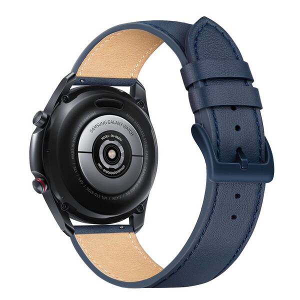 FIXED Leather Strap 20mm, modrý