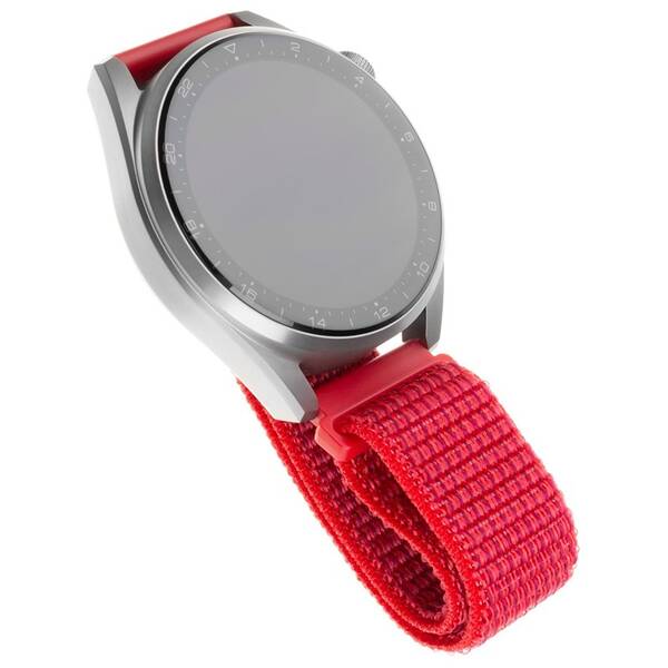 FIXED Nylon Strap 20mm pro smartwatch, červený